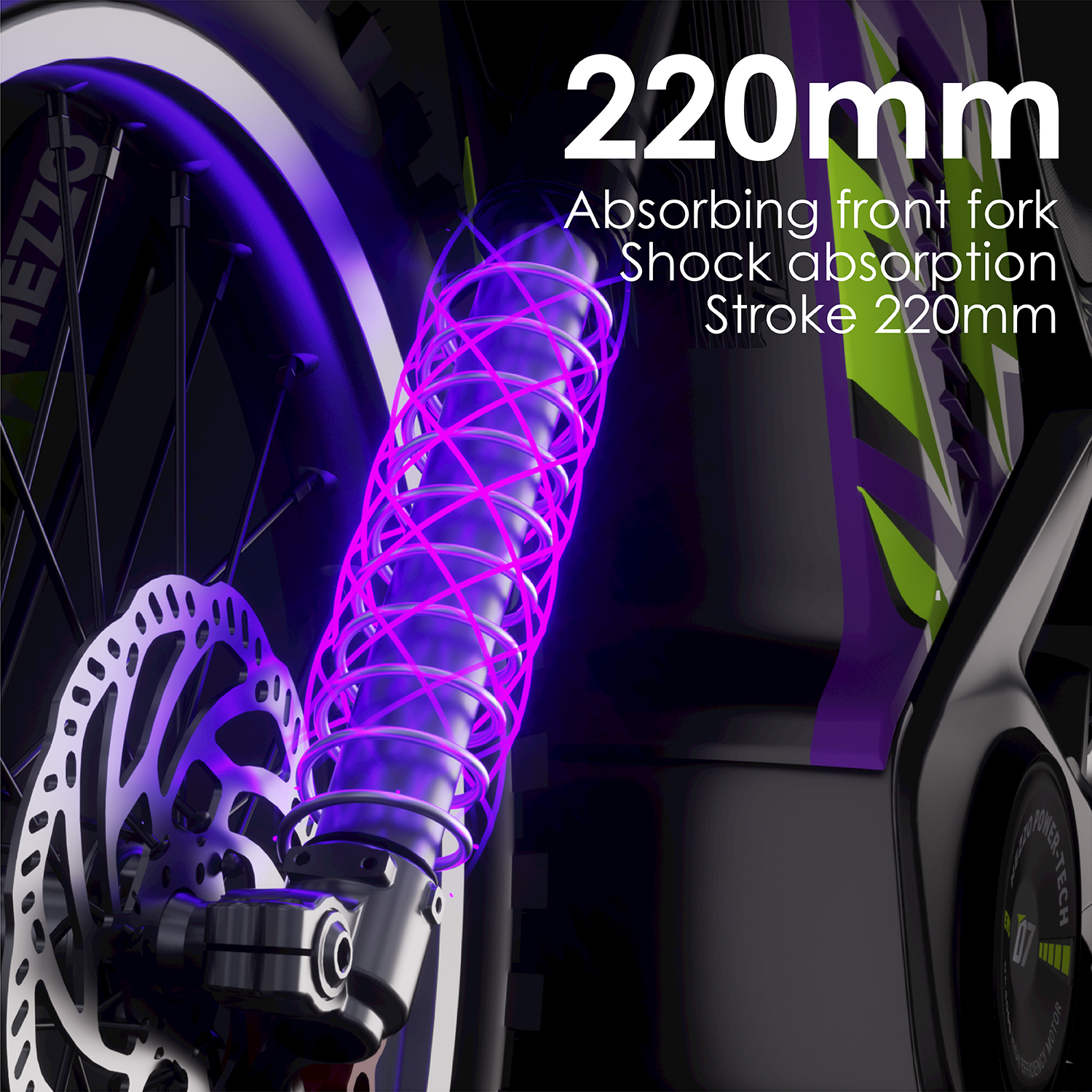 HEZZO D7 Electric Dirt Bike Detail 5